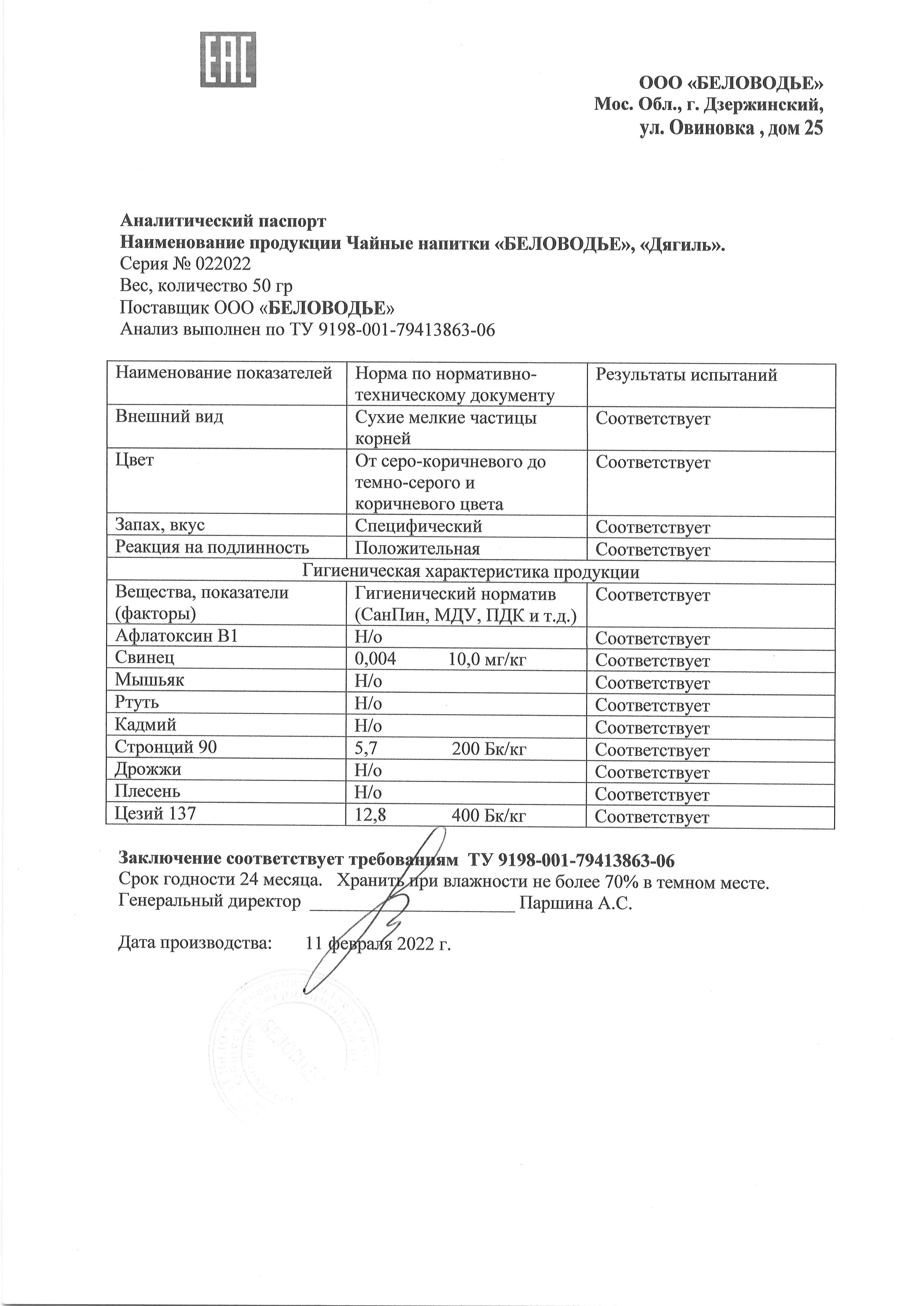 Паспорт №022022